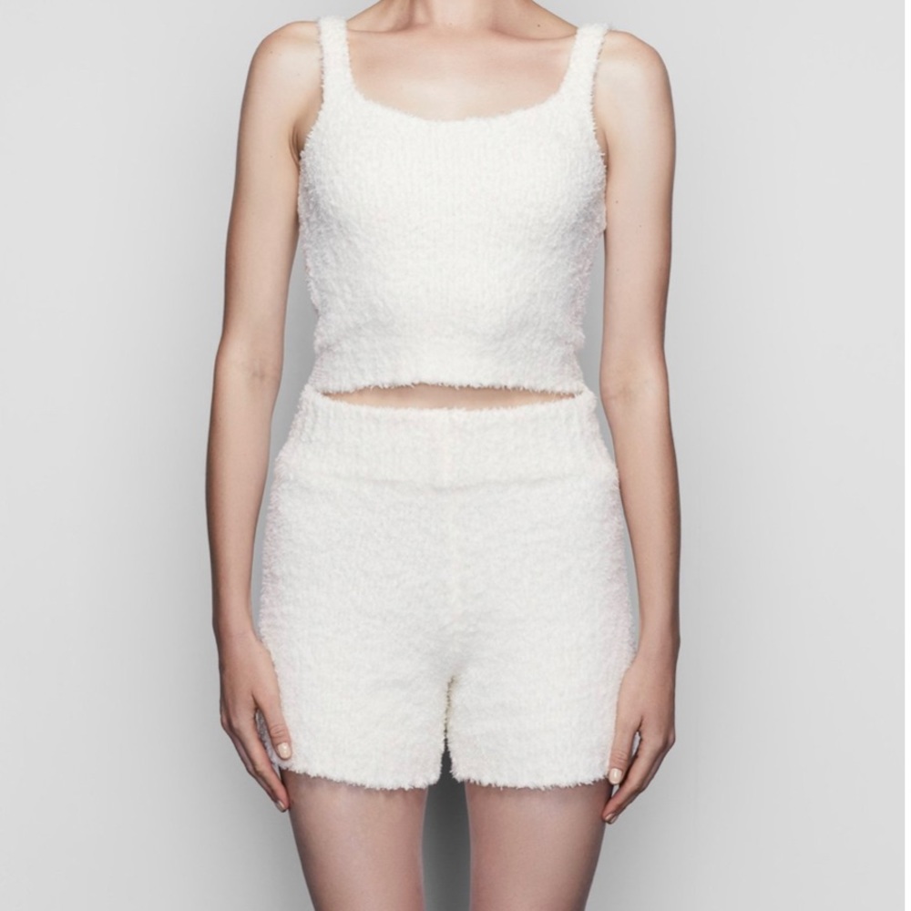 Skins Cozy Knit Tank/Shorts (Small-Bone)